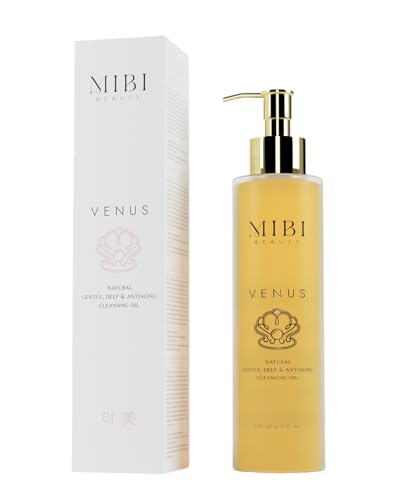 MIBI BEAUTY Venus Gesichtsreinigungsöl mit Vitaminen C und E und 7 botanischen Ölen, 95 % natürlichen Ursprungs, effektiver Make-up-Entferner ohne Austrocknen, verstopft keine Poren, alle Hauttypen MIBI BEAUTY Venus Gesichtsreinigungsöl mit Vitaminen C und E und 7 botanischen Ölen, 95 % natürlichen Ursprungs, effektiver Make-up-Entferner ohne Austrocknen, verstopft keine Poren, alle Hauttypen von MIBI BEAUTY