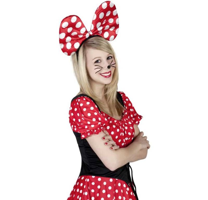 MICA Haarreif Haarreif - Maus - für Erwachsene - rot von MICA