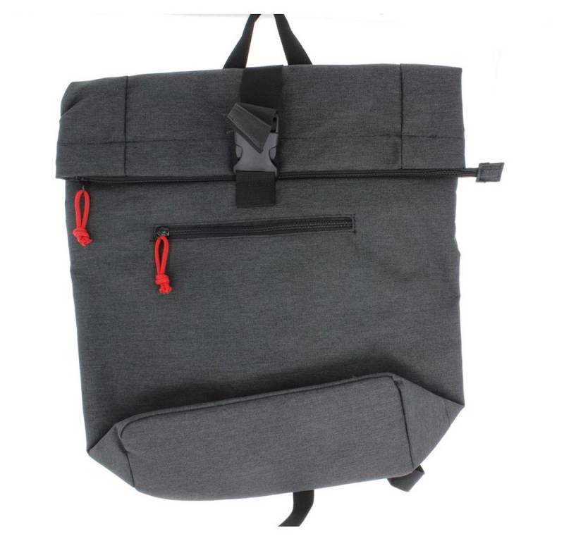 MICA Schulrucksack Rollrucksack schwarz - aus Textil - ca. 28 x 43 x 13 cm von MICA