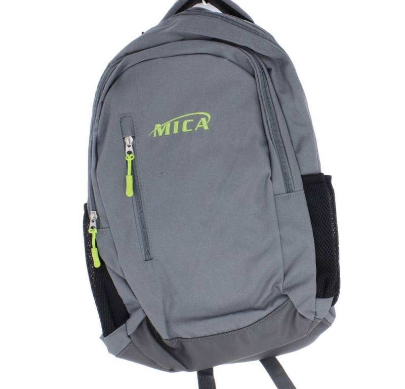 MICA Schulrucksack Rucksack dunkelgrau - aus Textil - ca. 31 x 46 x 15 cm von MICA