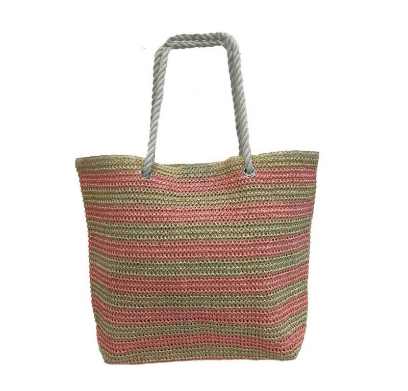 MICA Strandtasche Strandtasche mit Streifen - ca. 38 x 14 x 38 cm von MICA