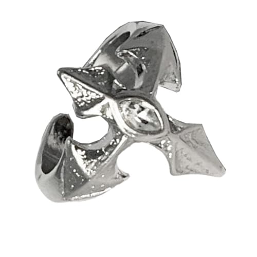 MICFENY Verstellbare Kreuze Ringe Punkstile Gothic Schmuck Allergie Proof Legierter Verstellbarer Finger Sizer Für Männer Frauen Vielseitige Kreuze von MICFENY