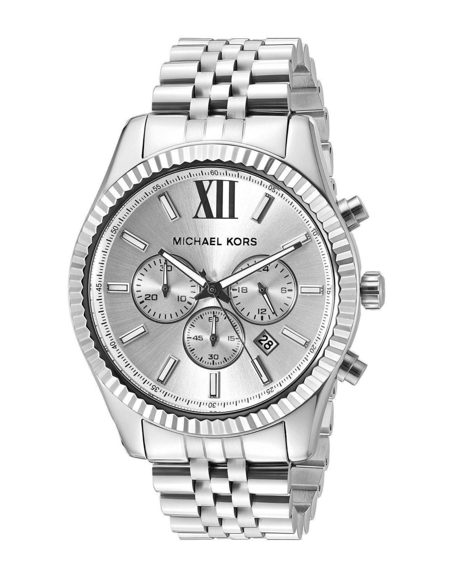 MICHAEL KORS Armbanduhr Herren Silber von MICHAEL KORS