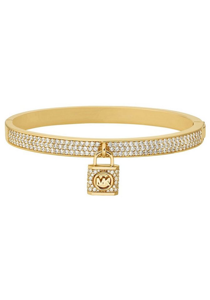 MICHAEL KORS Armreif PREMIUM, PAVÉ LOCK, SCHLOSS, MKJ8073040, MKJ8064710, MKJ8074791, mit Zirkonia (synth) von MICHAEL KORS