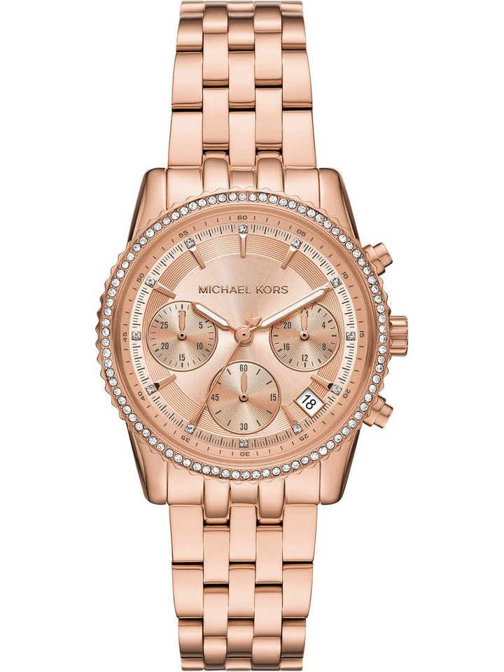 MICHAEL KORS Chronograph Michael Kors Damen-Uhren Analog Quarz, Klassikuhr von MICHAEL KORS