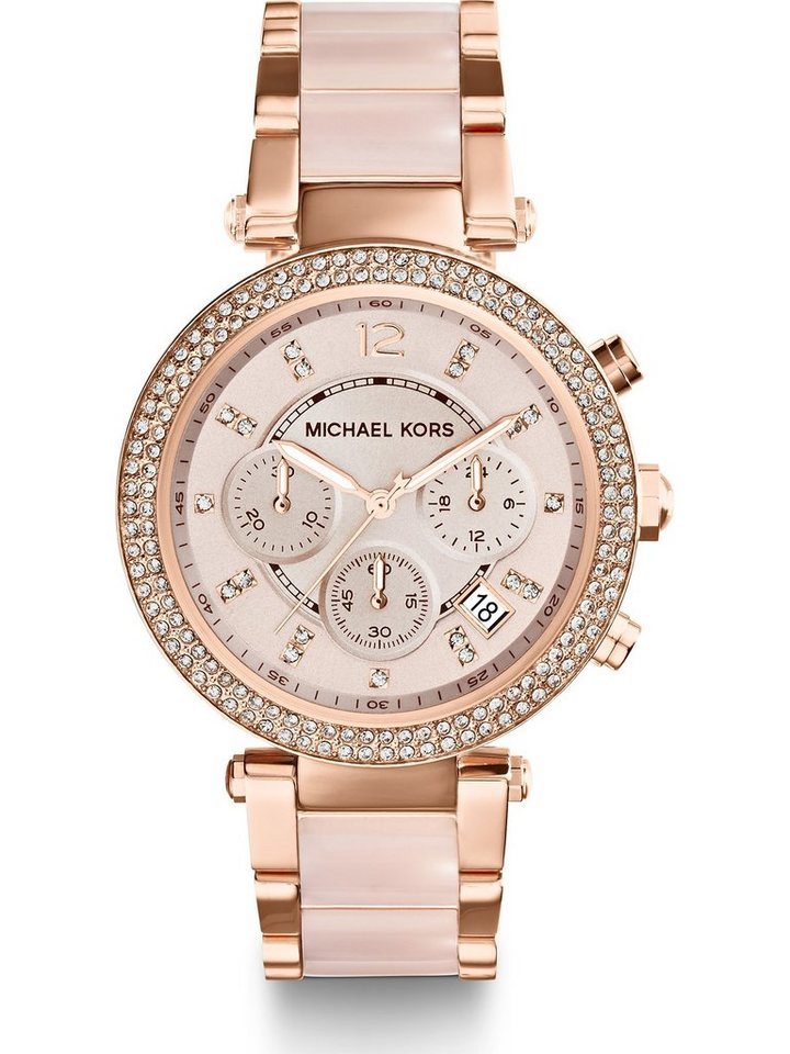 MICHAEL KORS Chronograph Michael Kors Damen-Uhren Analog Quarz von MICHAEL KORS
