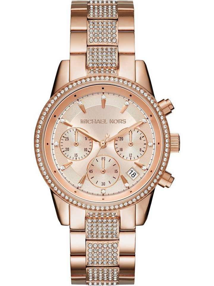 MICHAEL KORS Chronograph Michael Kors Damen-Uhren Analog Quarz von MICHAEL KORS