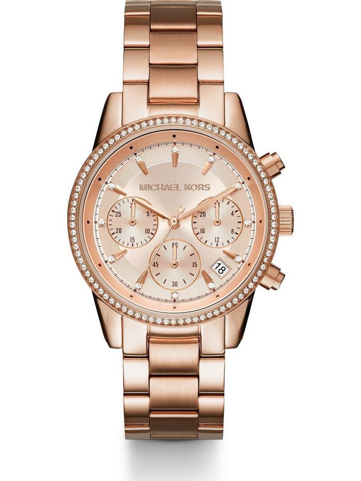 MICHAEL KORS Chronograph Michael Kors Damen-Uhren Analog Quarz von MICHAEL KORS