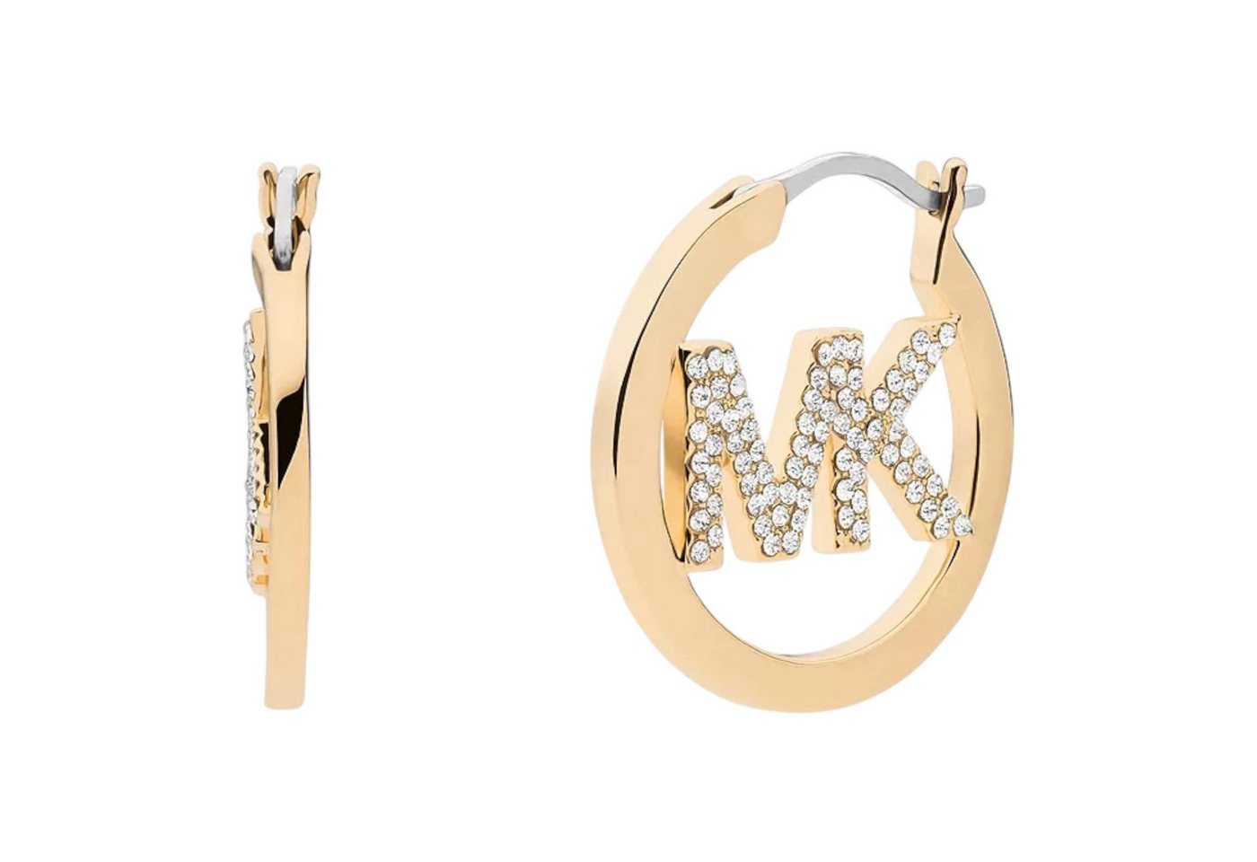 MICHAEL KORS Ohrring-Set Michael Kors Creolen-Ohrringe MK Logo Metall vergoldet von MICHAEL KORS