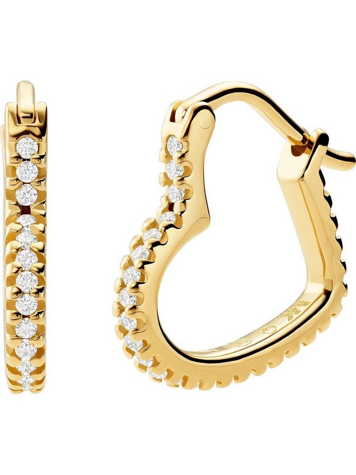 MICHAEL KORS Paar Creolen Michael Kors Damen-Creolen 925er Silber Glasstein (Paar) von MICHAEL KORS