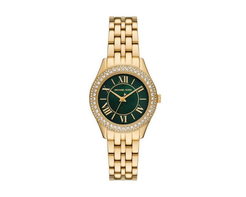 MICHAEL KORS Quarzuhr Damen-Uhr Harlowe Quarz Edelstahl-Armband Gold-Ton MK4870 von MICHAEL KORS