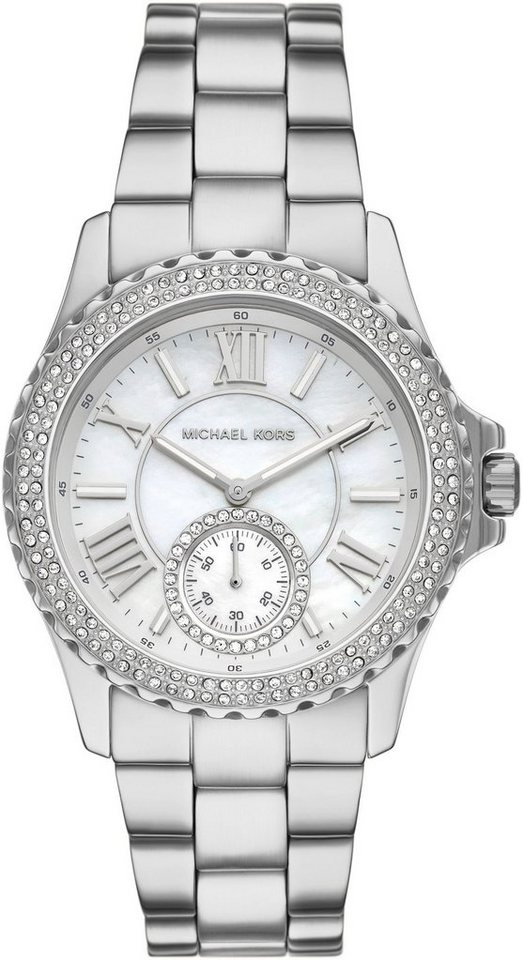 MICHAEL KORS Quarzuhr EVEREST MK7403, Armbanduhr, Damenuhr, Perlmutt-Zifferblatt, Edelstahlarmband MICHAEL KORS Quarzuhr EVEREST MK7403, Armbanduhr, Damenuhr, Perlmutt-Zifferblatt, Edelstahlarmband von MICHAEL KORS
