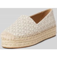 MICHAEL Michael Kors Espadrilles mit Logo-Print Modell 'LYNN' in Ecru, Größe 39 von MICHAEL Michael Kors