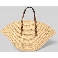 MICHAEL Michael Kors Handtasche in Flecht-Optik Modell 'ISA' in Beige, Größe 1 von MICHAEL Michael Kors