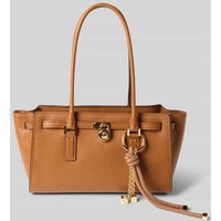 MICHAEL Michael Kors Handtasche mit Label-Anhänger Modell 'HAMILTON' in Camel, Größe 1 von MICHAEL Michael Kors