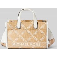 MICHAEL Michael Kors Handtasche mit Label-Print Modell 'GIGI' in Sand, Größe One Size von MICHAEL Michael Kors