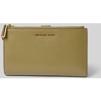 MICHAEL Michael Kors Portemonnaie aus Leder mit Label-Detail Modell 'JET SET' in Khaki, Größe 1 von MICHAEL Michael Kors