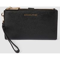 MICHAEL Michael Kors Portemonnaie aus Leder mit Strukturmuster Modell 'JET SET' in Black, Größe One Size von MICHAEL Michael Kors