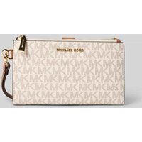 MICHAEL Michael Kors Portemonnaie mit Label-Applikation Modell 'JET SET' in Ecru, Größe 1 von MICHAEL Michael Kors