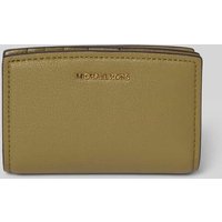 MICHAEL Michael Kors Portemonnaie mit Label-Applikation Modell 'MK CHARM' in Khaki, Größe 1 von MICHAEL Michael Kors