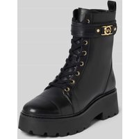MICHAEL Michael Kors Schnürboots aus echtem Leder mit Zierschnalle Modell 'Mandy' in Black, Größe 38 MICHAEL Michael Kors Schnürboots aus echtem Leder mit Zierschnalle Modell 'Mandy' in Black, Größe 38 von MICHAEL Michael Kors
