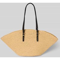 MICHAEL Michael Kors Shopper mit Label-Applikation Modell 'ISA' in Sand, Größe 1 von MICHAEL Michael Kors
