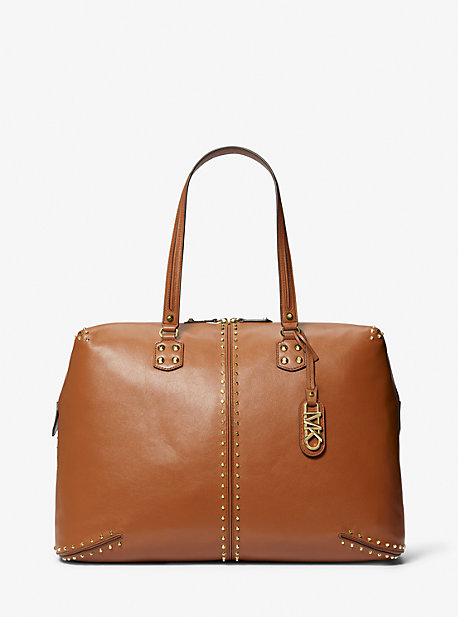 MK Weekender Astor Extra-Large Aus Leder Mit Nieten - Braun - Michael Kors von MICHAEL Michael Kors