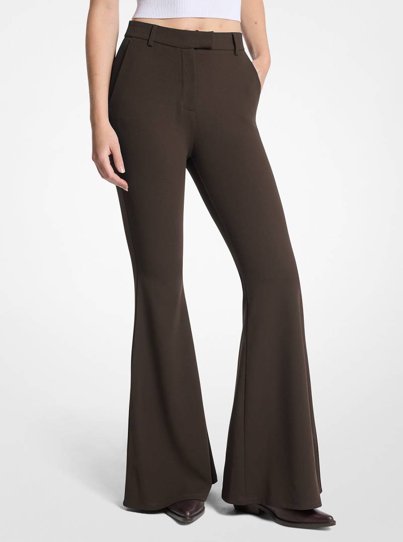 MK Ausgestellte Hose Aus Stretch-Krepp - Braun - Michael Kors MK Ausgestellte Hose Aus Stretch-Krepp - Braun - Michael Kors von MICHAEL Michael Kors