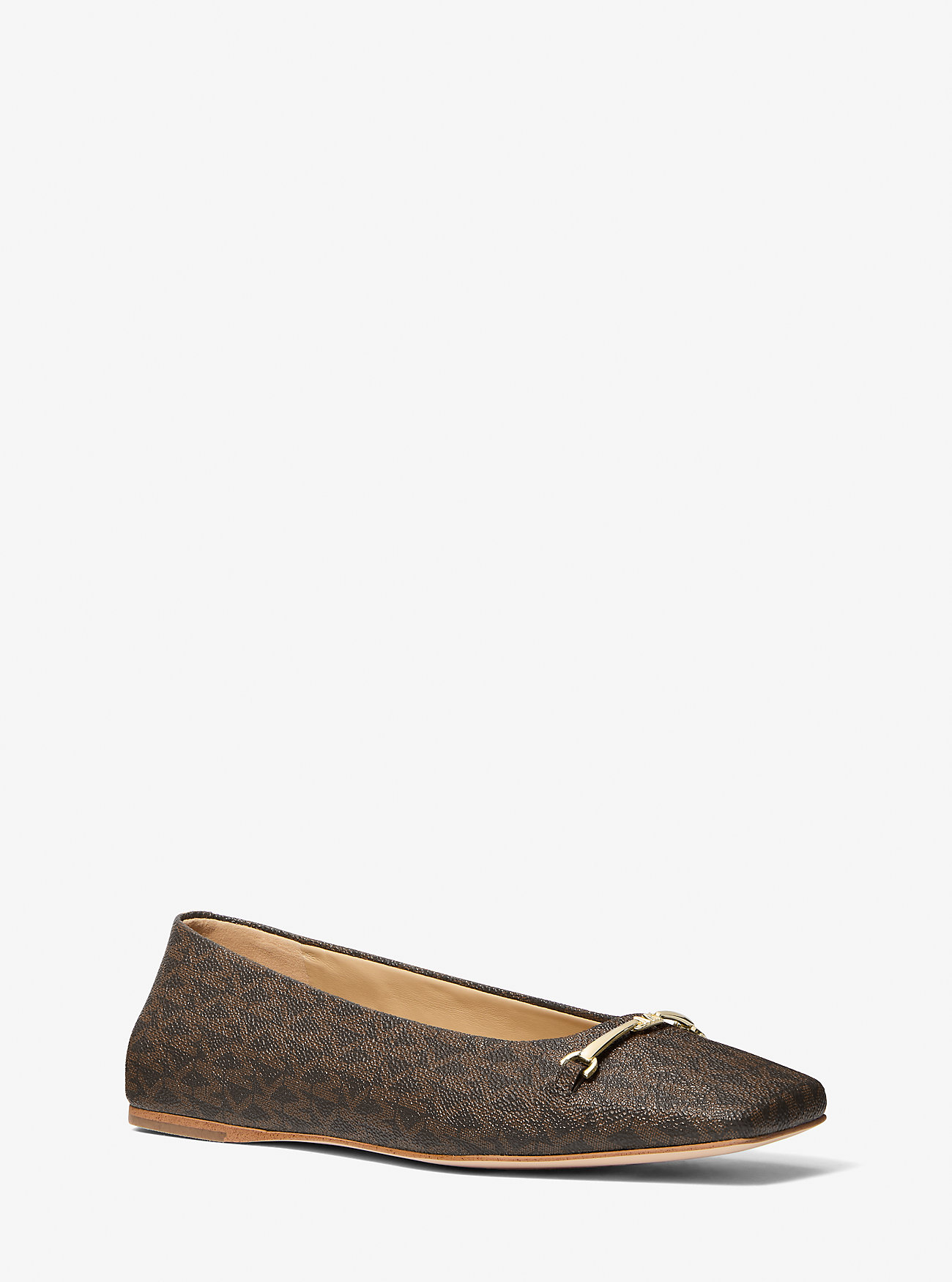 MK Ballerina Lena Mit Signature-Logomuster - Braun - Michael Kors MK Ballerina Lena Mit Signature-Logomuster - Braun - Michael Kors von MICHAEL Michael Kors