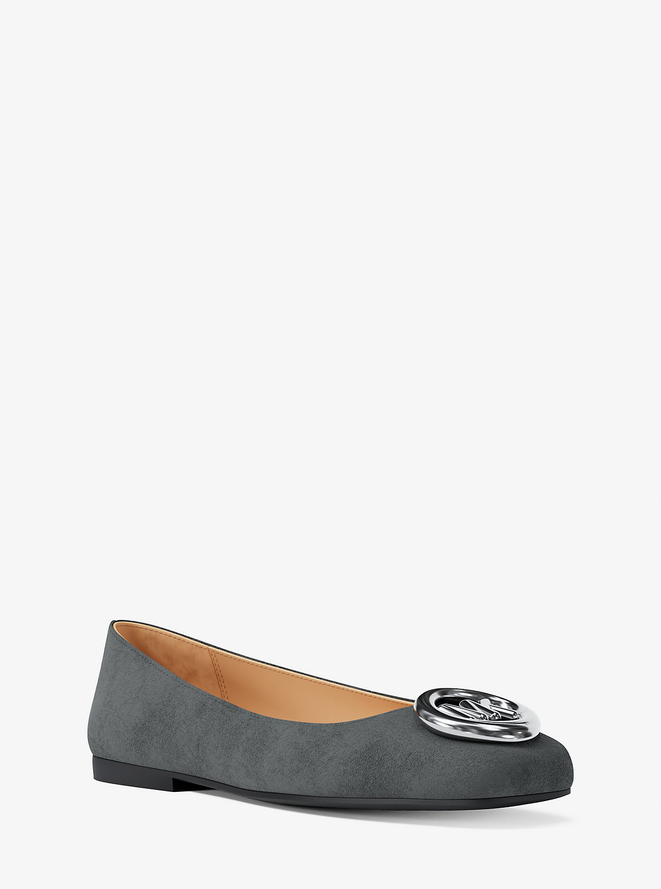 MK Ballerina Milan Aus Wildleder - Grau - Michael Kors MK Ballerina Milan Aus Wildleder - Grau - Michael Kors von MICHAEL Michael Kors