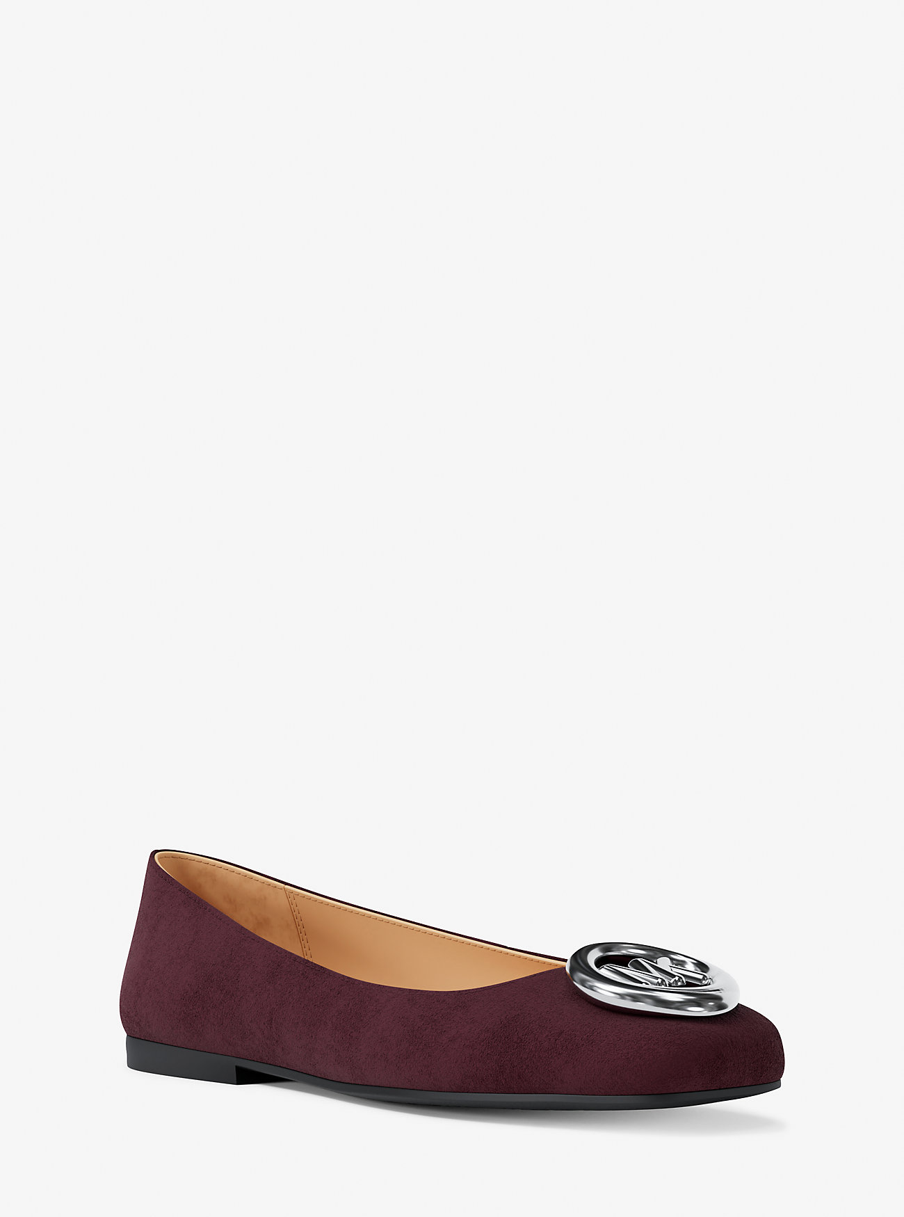 MK Ballerina Milan Aus Wildleder - Rot - Michael Kors MK Ballerina Milan Aus Wildleder - Rot - Michael Kors von MICHAEL Michael Kors