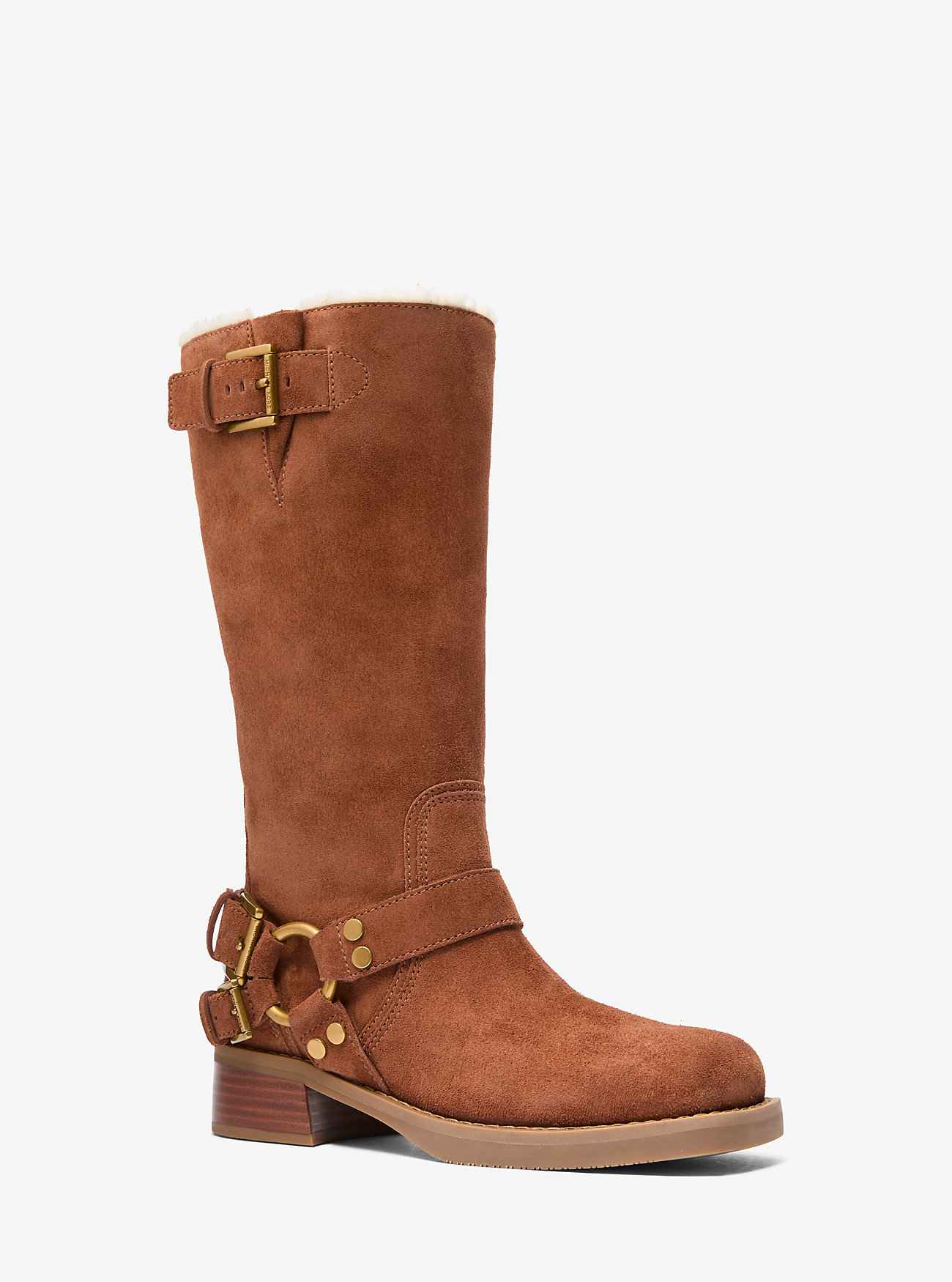 MK Bikerstiefel Crosby Aus Wildleder - Braun - Michael Kors MK Bikerstiefel Crosby Aus Wildleder - Braun - Michael Kors von MICHAEL Michael Kors
