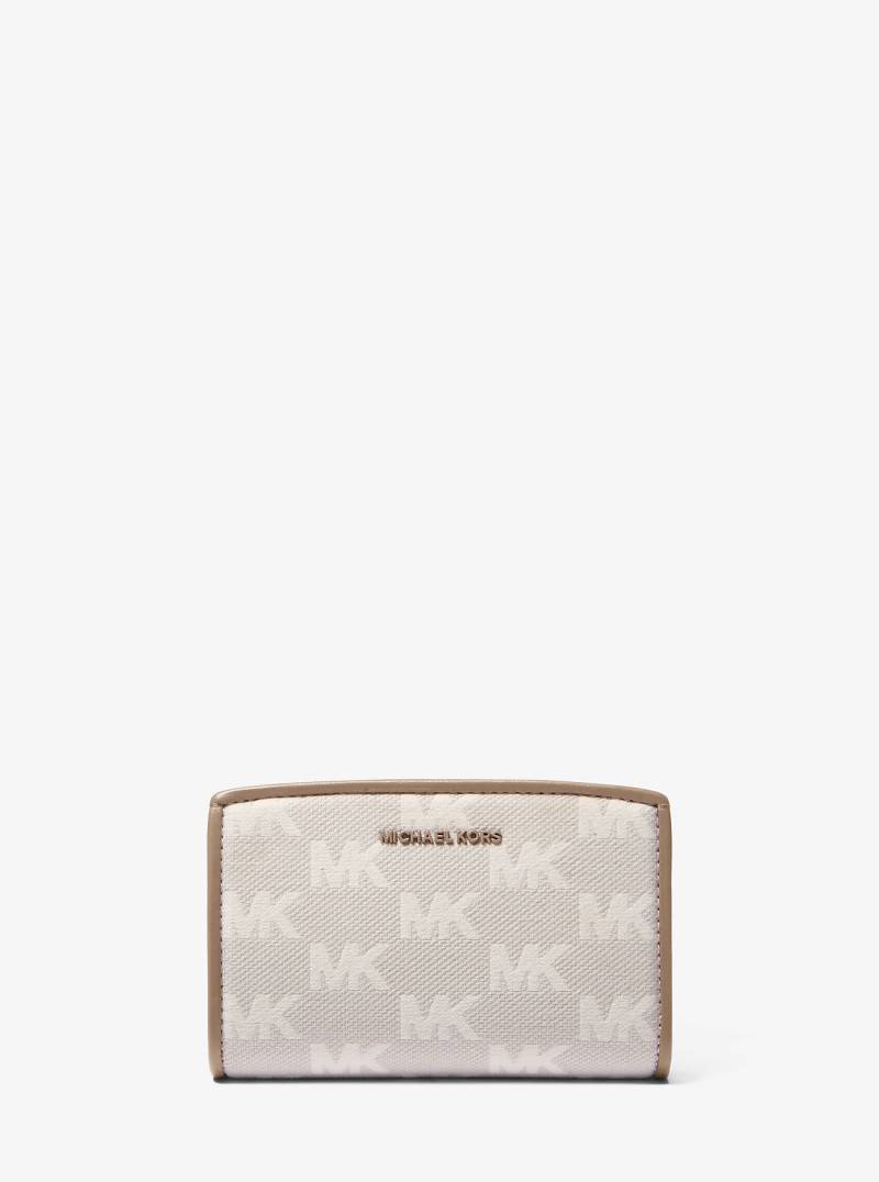 MK Brieftasche Bryant Medium Aus Jacquard Mit Logomuster - Natur - Michael Kors von MICHAEL Michael Kors
