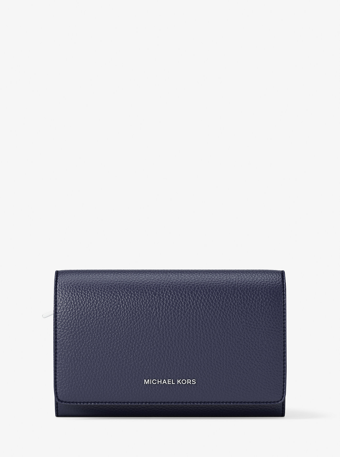 MK Brieftasche Jet Set Large Aus Gekrispeltem Leder - Blau - Michael Kors von MICHAEL Michael Kors