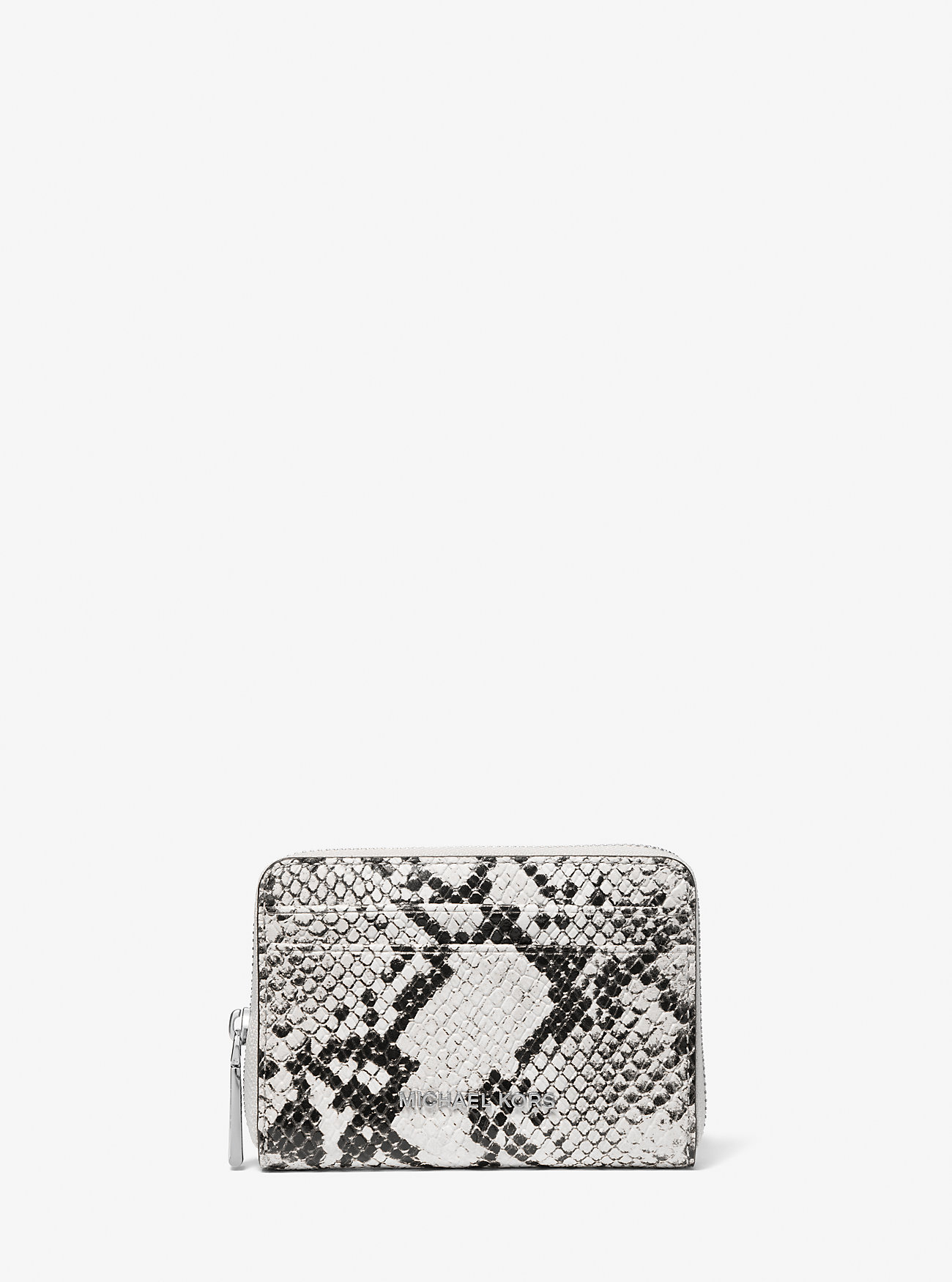 MK Brieftasche Jet Set Small Aus Leder Mit Schlangenprägung - Grau - Michael Kors von MICHAEL Michael Kors