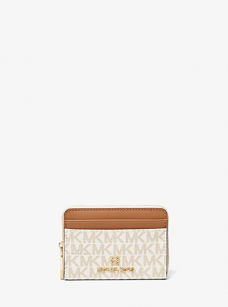 MK Brieftasche Jet Set Small Mit Logo - Natur - Michael Kors von MICHAEL Michael Kors