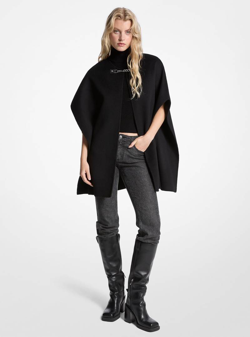 MK Cape Aus Doubleface-Wollmischgewebe - Schwarz - Michael Kors von MICHAEL Michael Kors