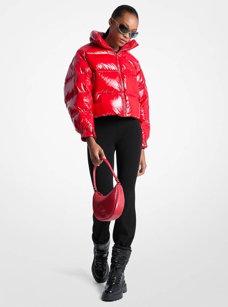 MK Daunenjacke Aus Nylon-Ciré - Rot - Michael Kors von MICHAEL Michael Kors