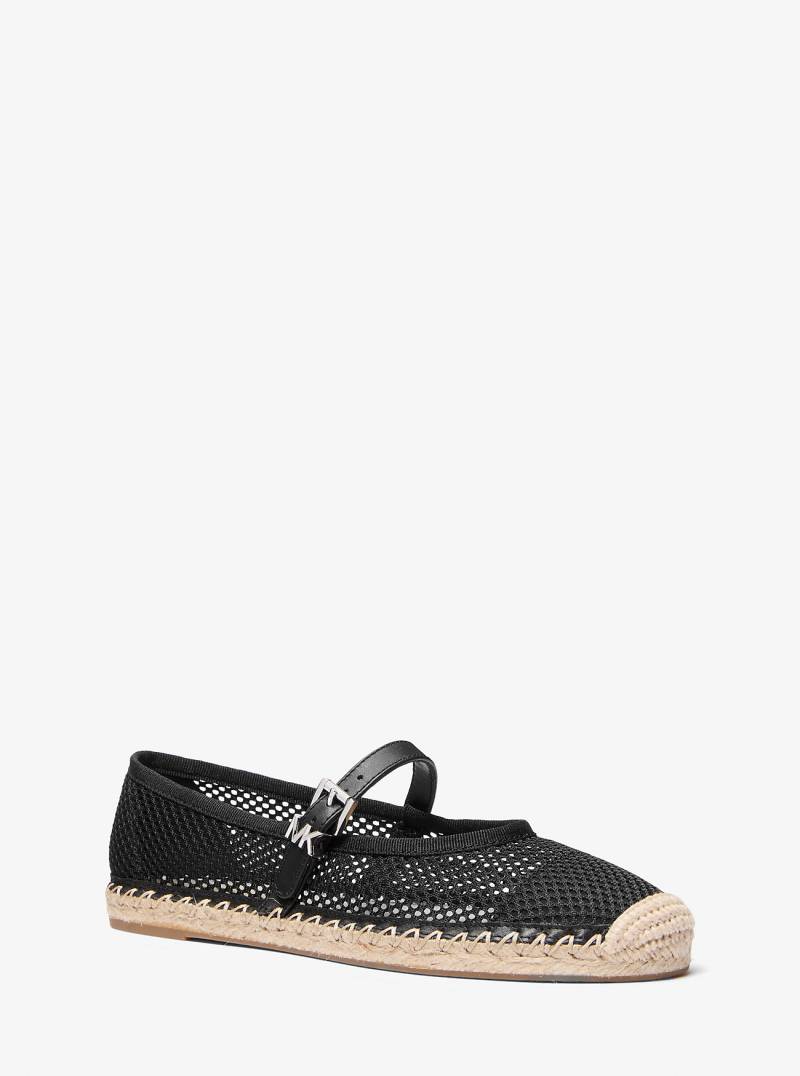 MK Espadrille Lynn Aus Mesh Im Ballerina-Stil - Schwarz - Michael Kors von MICHAEL Michael Kors