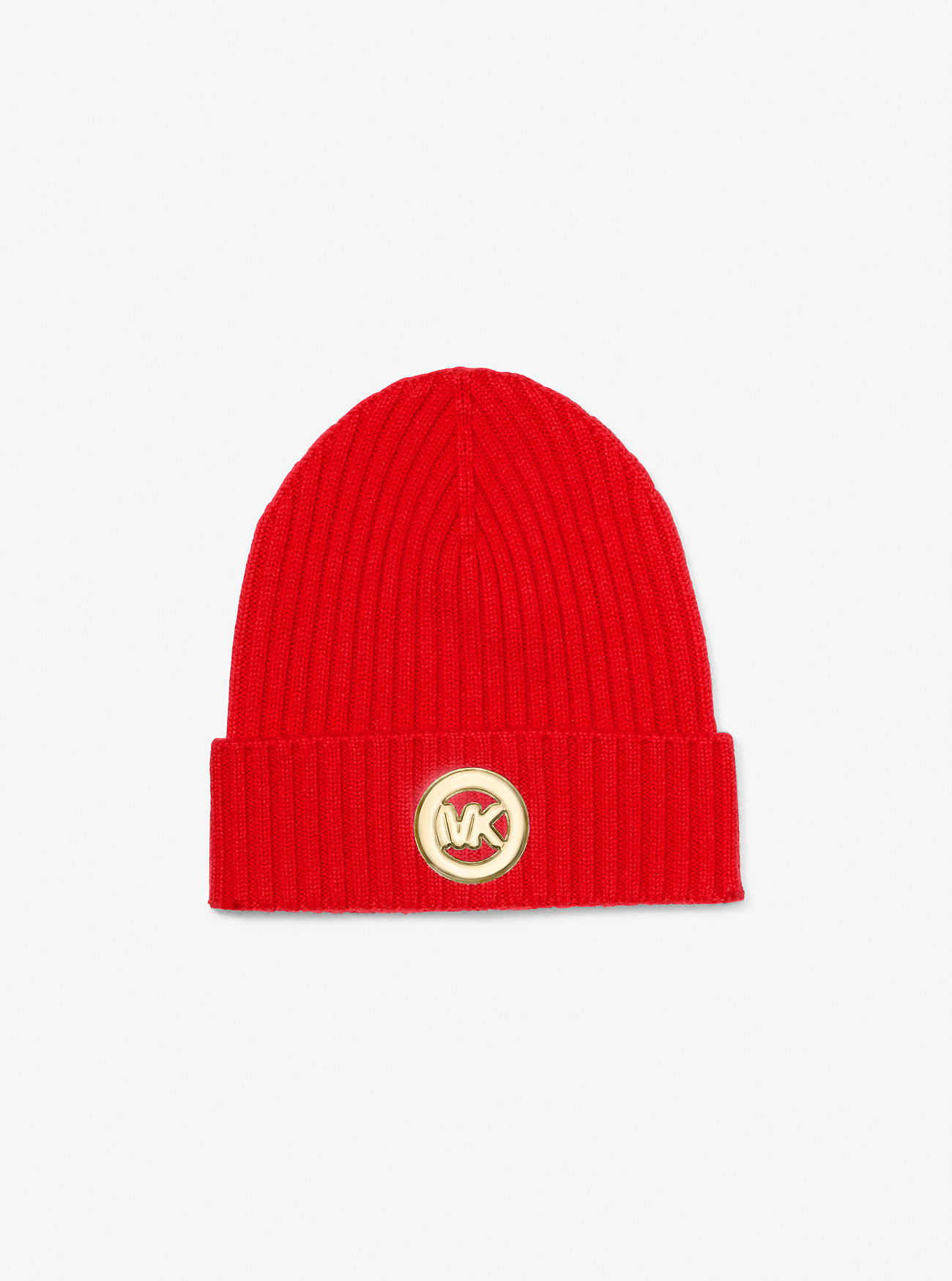 MK Gerippte Beanie Aus Wolle - Rot - Michael Kors von MICHAEL Michael Kors