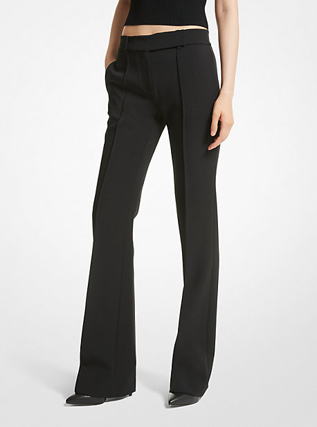 MK Gewebte Bootcut-Hose - Schwarz - Michael Kors von MICHAEL Michael Kors