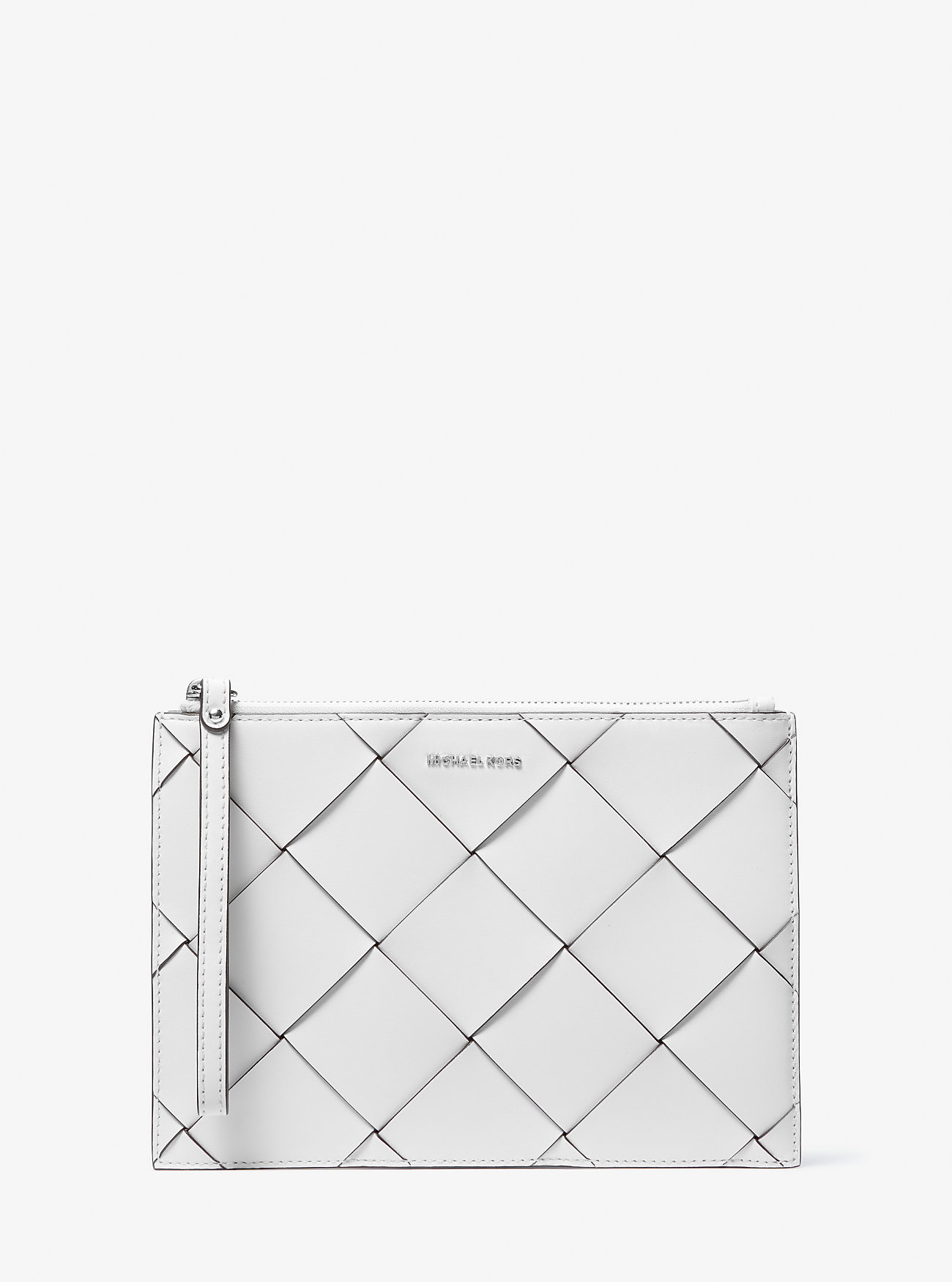 MK Gewebte Handgelenktasche Jet Set Extra-Large Aus Leder - Weiss - Michael Kors von MICHAEL Michael Kors