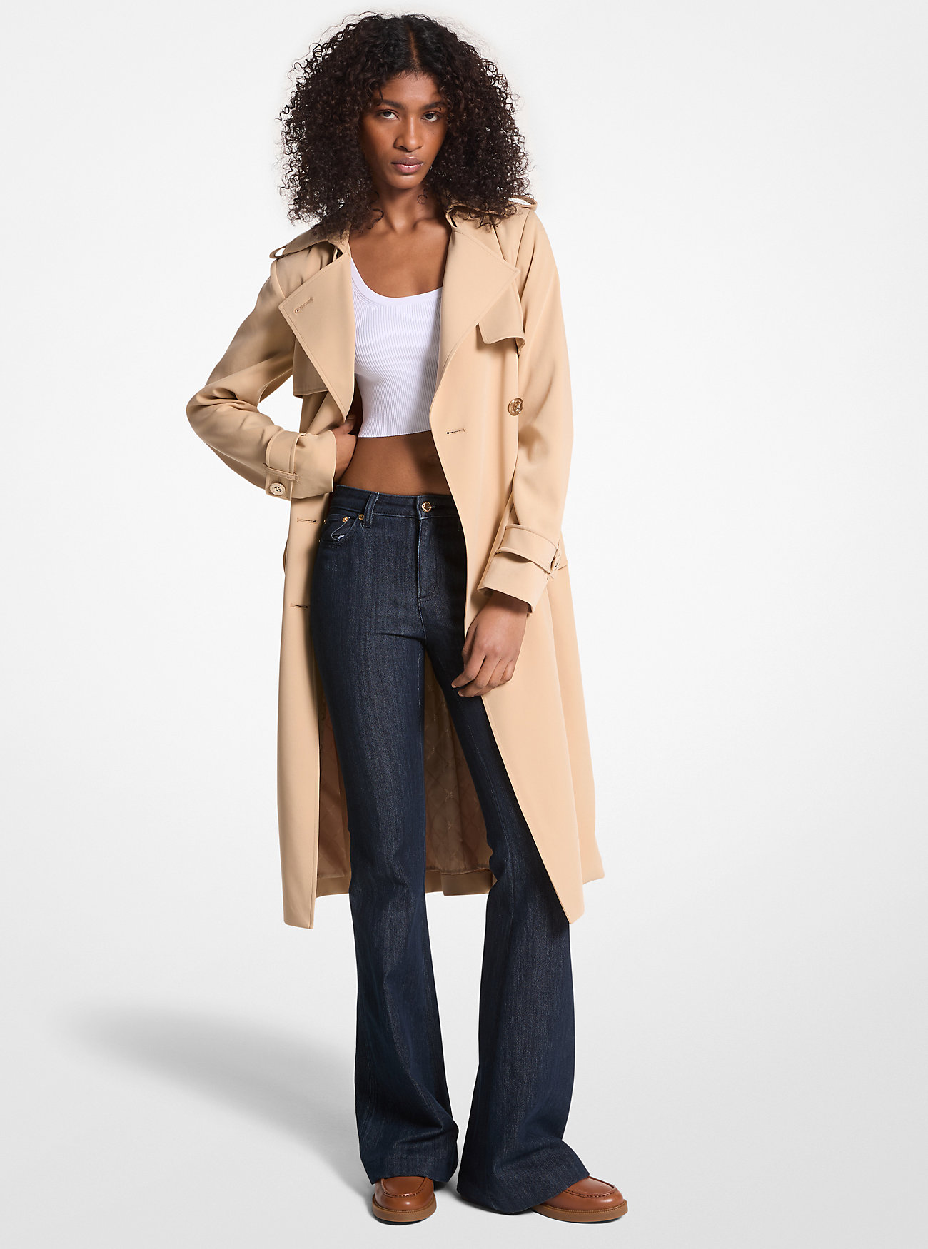 MK Gewebter Trenchcoat - Natur - Michael Kors von MICHAEL Michael Kors