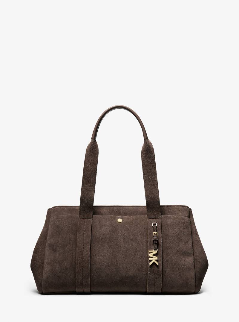 MK Große Shopper Romee Aus Wildleder - Braun - Michael Kors von MICHAEL Michael Kors