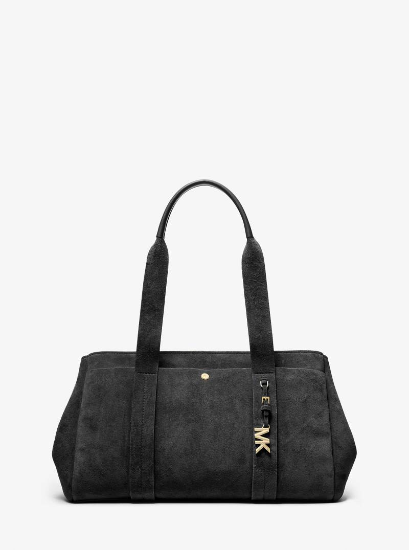 MK Große Shopper Romee Aus Wildleder - Schwarz - Michael Kors von MICHAEL Michael Kors