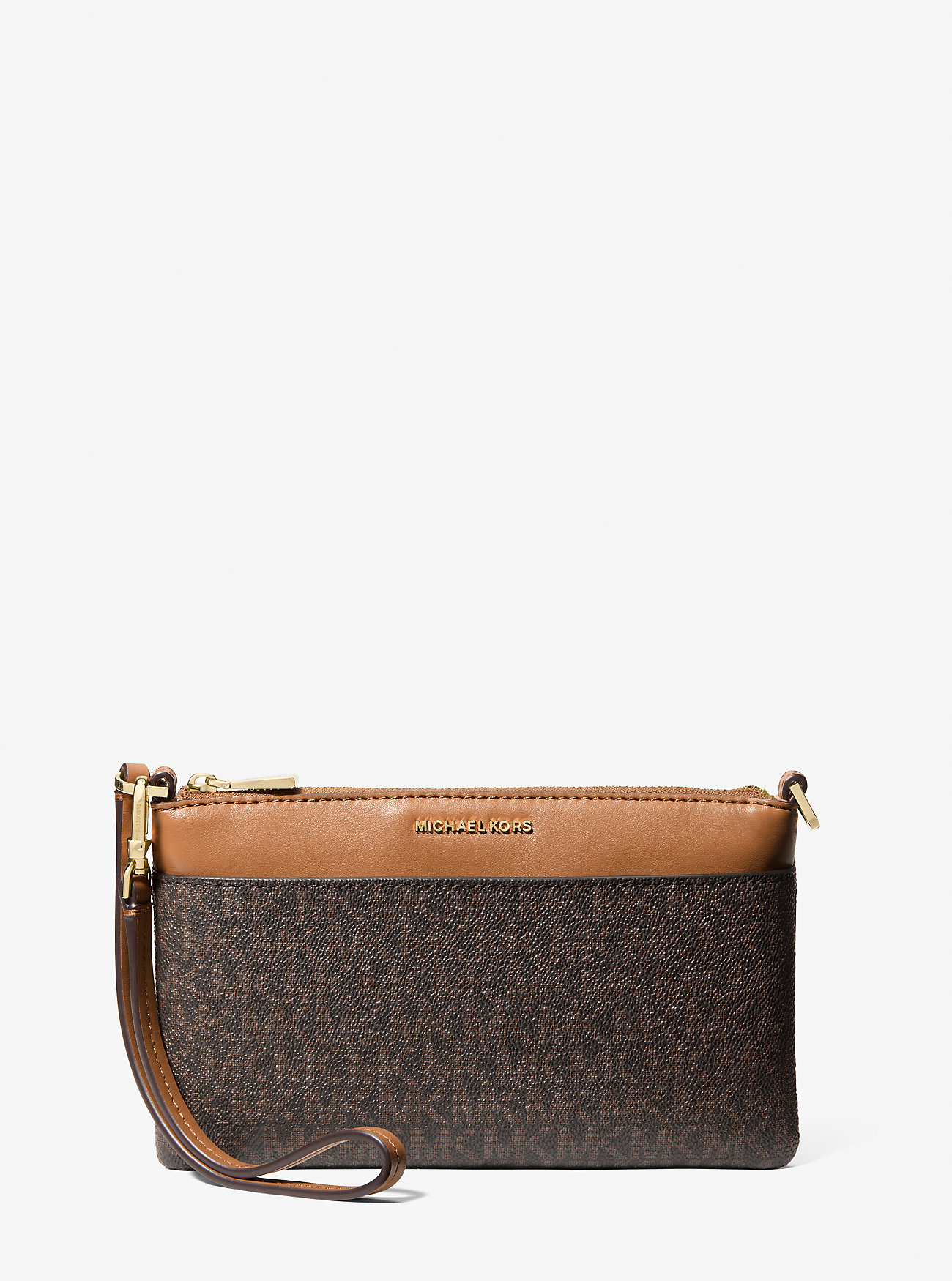 MK Handgelenktasche Jet Set Medium Mit Signature-Logomuster - Braun - Michael Kors von MICHAEL Michael Kors