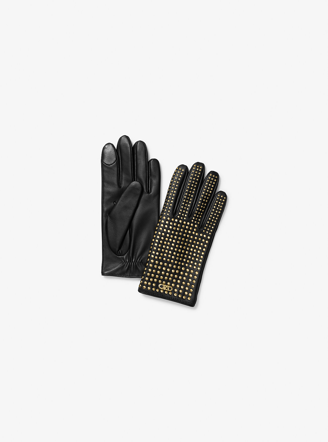 MK Handschuh Aus Leder Mit Nieten - Schwarz - Michael Kors von MICHAEL Michael Kors