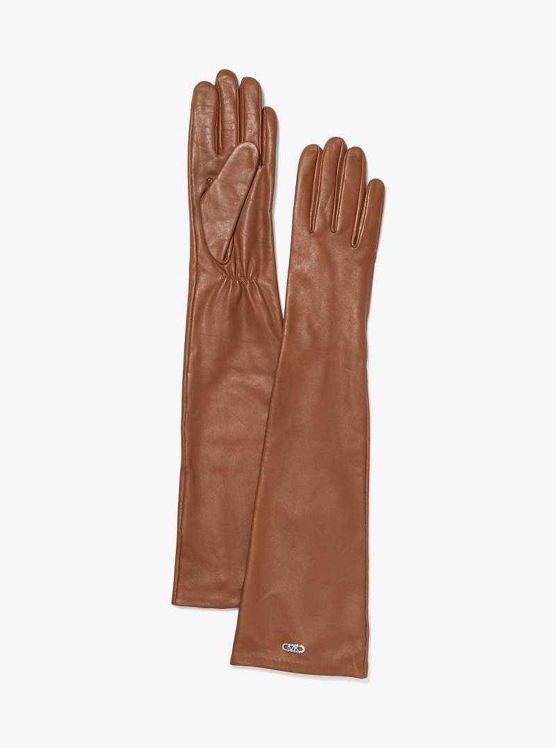 MK Handschuhe Opera Aus Leder - Braun - Michael Kors von MICHAEL Michael Kors