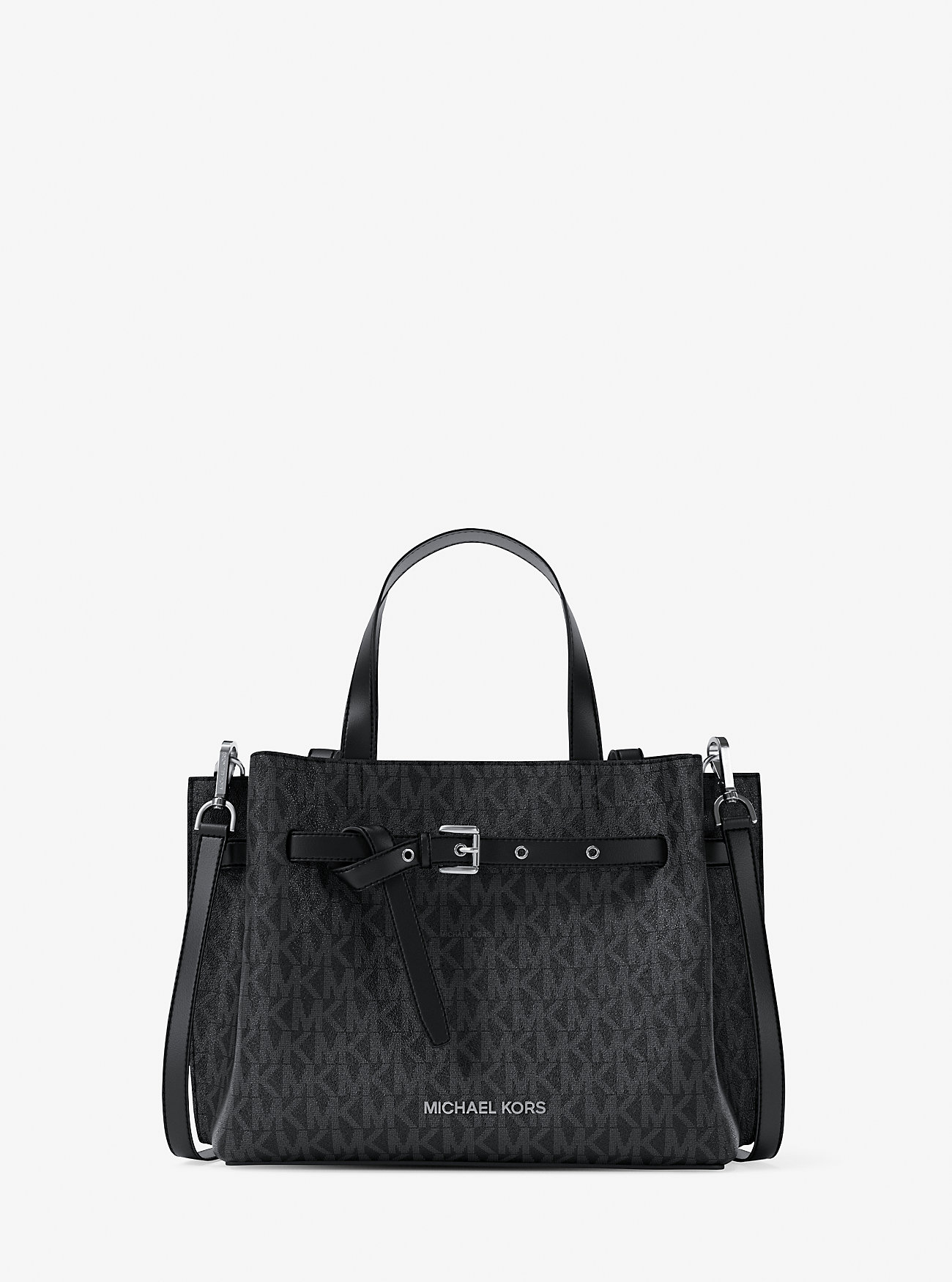 MK Henkeltasche Emilia Small Mit Signature-Logomuster - Schwarz - Michael Kors von MICHAEL Michael Kors