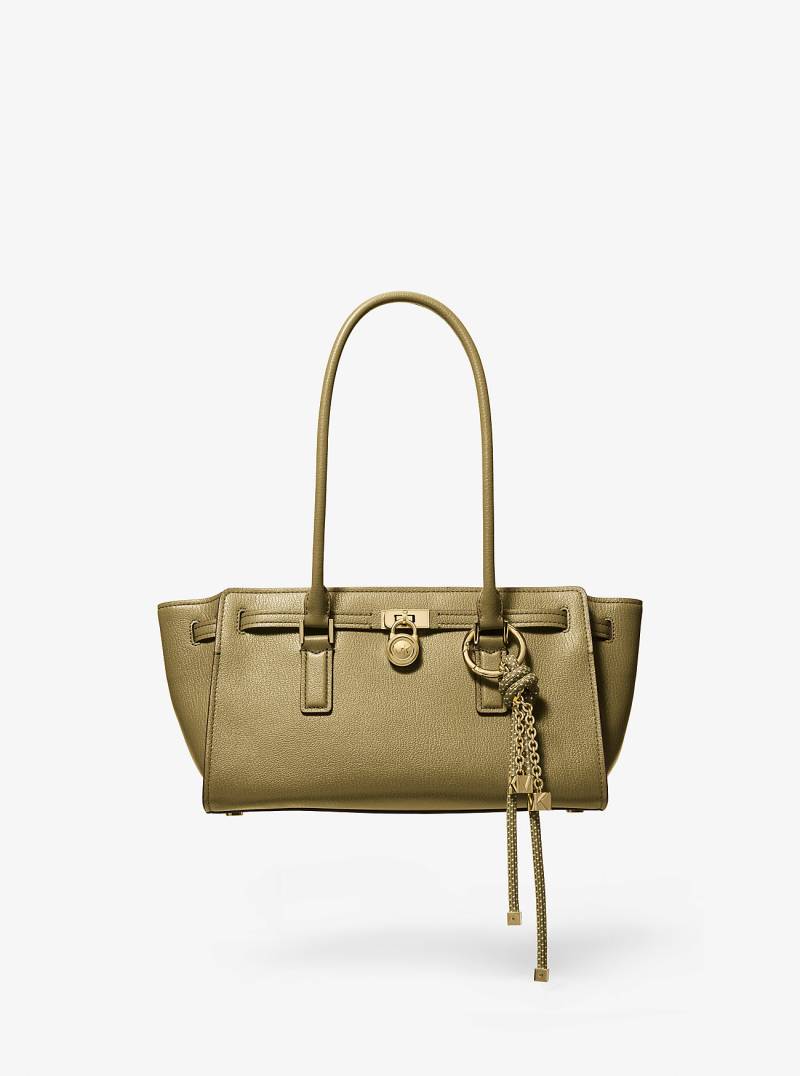 MK Henkeltasche Hamilton Moderne Small Aus Leder - Grün - Michael Kors von MICHAEL Michael Kors